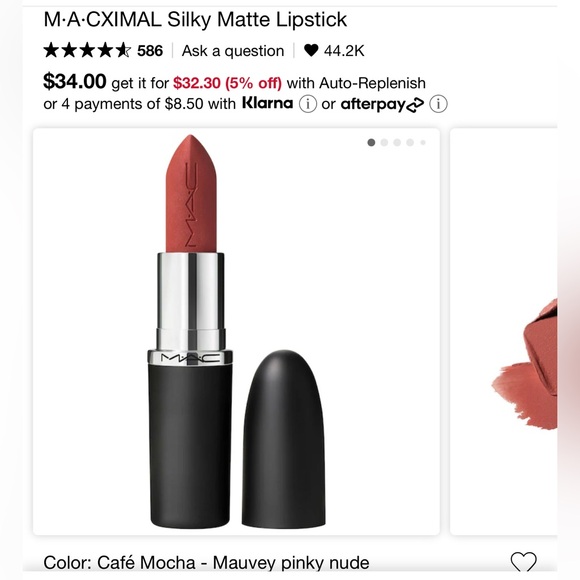 Mac matte lipstick - color mocha - Picture 1 of 5